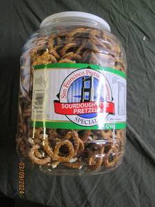 big plastic tub of sourdough pretzels best buy date of may 2024