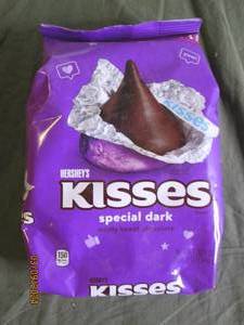 bag of special dark hersheys dark chocolate kisses can not see best buy date on them 2lb 1 oz