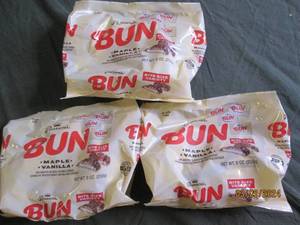 3 bags of bun maple vanilla candy 9 oz best buy date of feb 2024