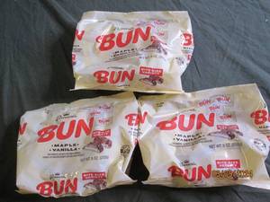 3 bags of bun maple vanilla candy 9 oz best buy date of feb 2024