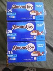 3 boxes of 25 snack size almound joys best buy jan 2024