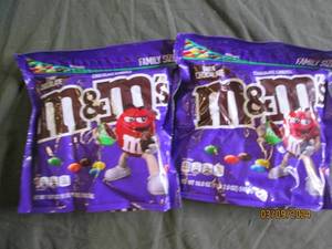 2 bags of m&ampms dark chocolate 1lb 2 oz bags best buy date of 12024