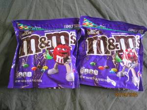 2 bags of m&ampms dark chocolate 1lb 2 oz bags best buy date of 12024