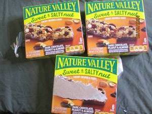 3 boxes of nature valley chewy granola bars almond 61.2 oz bars best buy date of feburary 2024