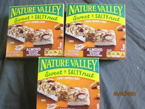 3 boxes of nature valley chewy granola bars almond 61.2 oz bars best buy date of feburary 2024