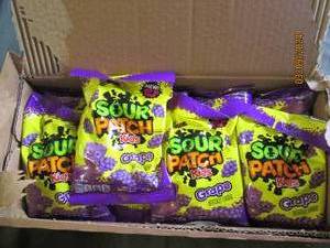 case of 126 oz bags of sour patch kids grape best buy date of april 2023
