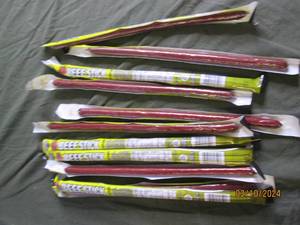 lot of 11 beef sticks best buy date of jan 2024