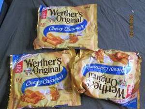 3 10.8 oz bags of werthers original chewy caramels best buy date of 8 2024