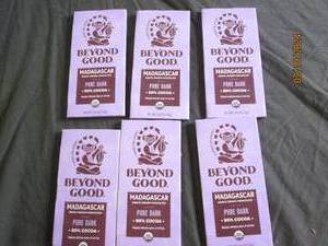 lot of 6 beyond good madagascar pure dark chocolate 2.64 oz bars best buy date of 4 2023
