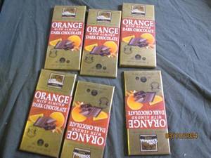 lot of 6 four brothers orange with almond dark chocolate bars 3.5 oz best buy date of 32023