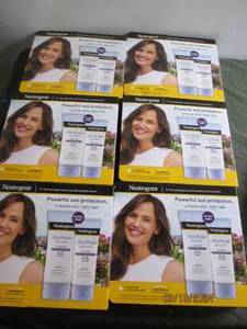 6 packages of 2 neutrogena ultra sheer dry touch sun screen