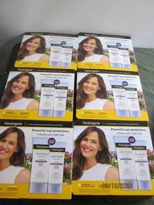 6 packages of 2 neutrogena ultra sheer dry touch sun screen