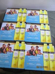 6 packages of 2 neutrogena beach defense sunscreen