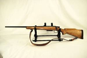 Remington Model 788 6MM Rem. Rifle - Bolt Action LH set - 1 Weaver scope rings and leather sling - Very clean