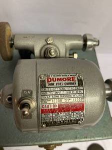 lot 126 image: Vintage Dumore Tool Post Grinder in Original Metal Case