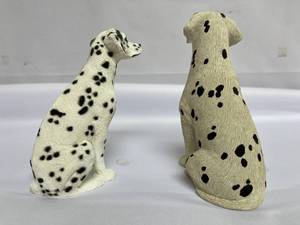 lot 133 image: Two Sandicast Dalmatian Figures