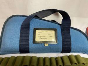 lot 166 image: Ammo Belts, Pistol Case and Rifle Cleaning Brushes