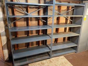 lot 176 image: Six Shelf Metal Storage Rack