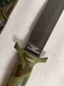 lot 181 image: Explorer Camo Wilderness Two Hunting Knife with Sheath