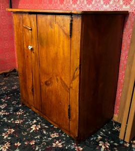 lot 124A image: Antique Primitive Kitchen Cabinet