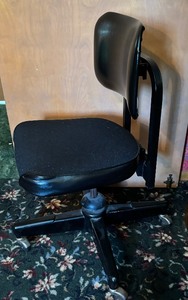 lot 127A image: Vintage Black Office Chair