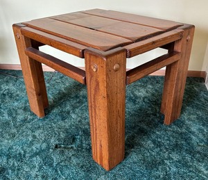 lot 59 image: Vintage Wooden Accent Table