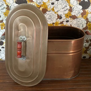 lot 73 image: Vintage Copper Boiler with Lid