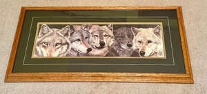 lot 271A image: Framed Fox Print by Judi Rideout