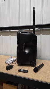 lot 46 image: beFree 12 Wireless Rechargeable Party Speaker with Illuminating Lights