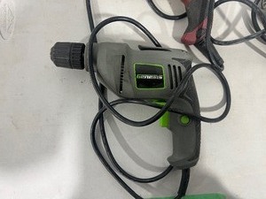 2 CORDED DRILLS & HEAT GUN