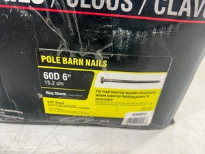 50LB BOX OF 60D 6 POLE BARN NAILS