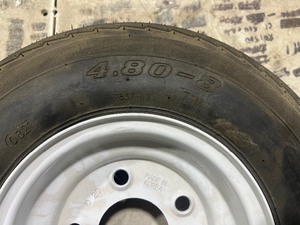 2) 4.80-8 TIRE RIM COMBO
