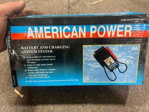 BATTERY & CHARGING SYSTEM TESTER