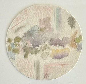 lot 55 image: Pretty Original Watercolor Painting