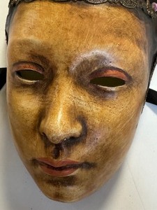 lot 68 image: Vintage Marega Renzo Mask  Vintage Venezia, Italy Decorative Wall Mask