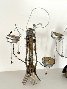 lot 38 image: Pair of Artisan Francesca Dellavalle Candle Holders
