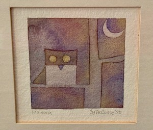 lot 182 image: Framed Original Watercolor Painting by Cy DeCosse