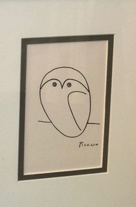 lot 103 image: Picasso Owl Drawing Framed Print