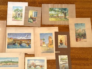 lot 190 image: Collection of Original Watercolor Paintings by Bill Hughes