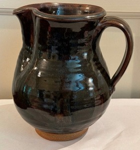 lot 169 image: Artisan Pottery Pitcher by Eckles