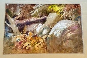 lot 164 image: Framed Watercolor Painting by L. Shapiro