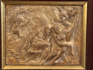 lot 152 image: Framed Plaster Cast Plaque from Florence