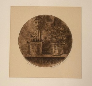 lot 153 image: Framed Drawing Print by Mario Fallani