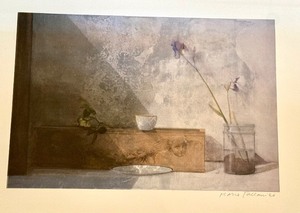 lot 147 image: Framed Limited Edition Hand Printed Still Life Lithograph Mario Fallani