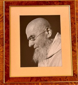 lot 148 image: Framed Black and White Certosa Monk Portrait Print by Cy DeCosse