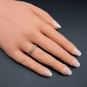 Natural Diamond 14 Eternity Stacking Ring in Yellow Gold Ultra-Versatile Style