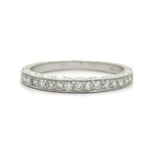 Timeless Diamond 34 Eternity Wedding Band in 14k White Gold $1480 Retail  VIDEO 