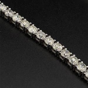 Designer Oscar Friedman 39.31 CARAT Natural Diamond Tennis Chain Necklace in 14k White Gold w Certification Appraisal Value $158,900 (Appraisal Included)