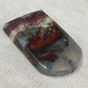 40.15 Carat Red and Green Moss Agate