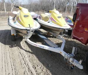 lot 5 image: TWO SeaDoo jet skis